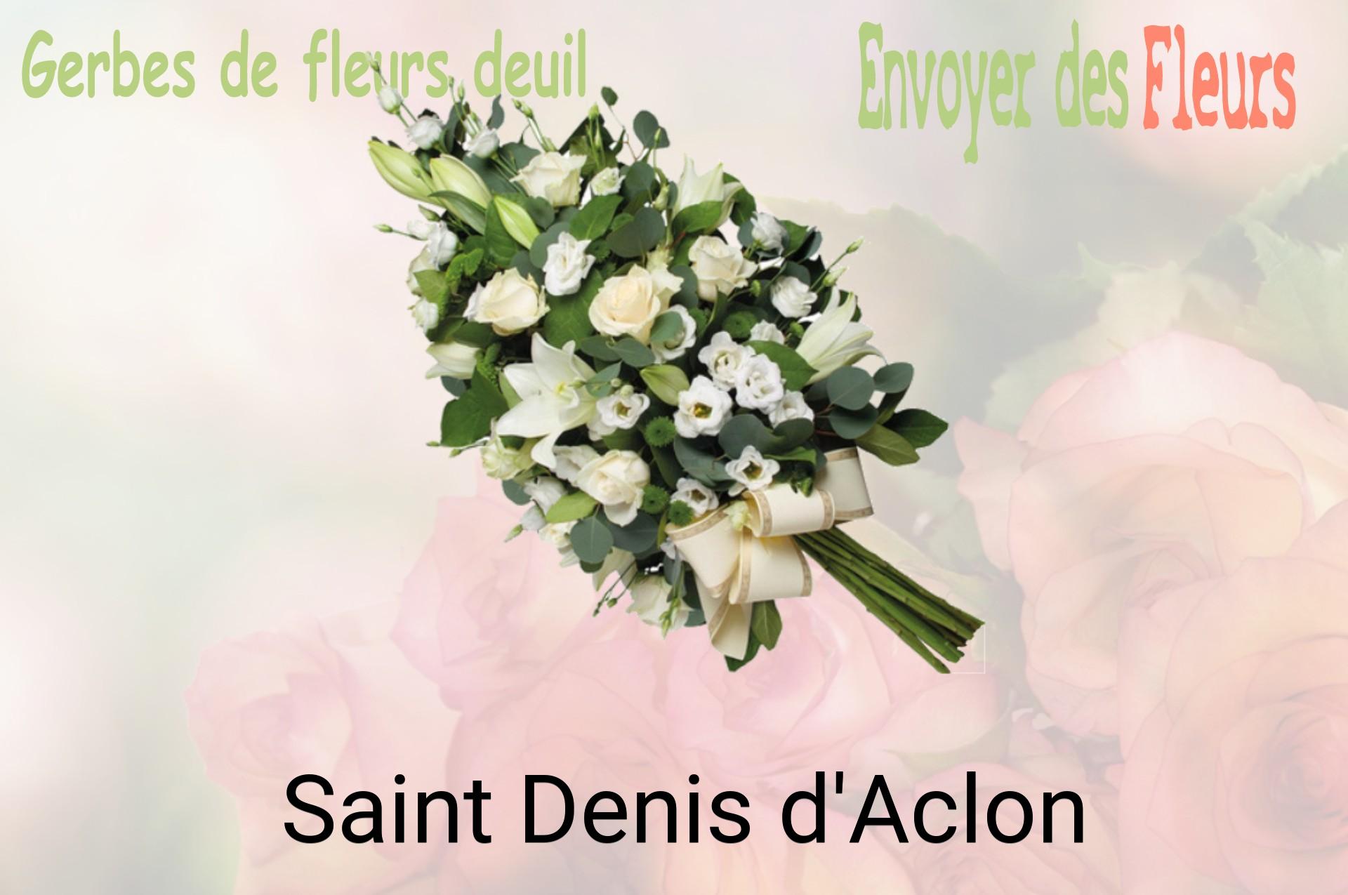 Gerbe de fleurs de deuil livrée à Saint-Denis-d'Aclon